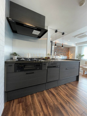 キッチン　システムキッチン／新規交換済み、家事負担を軽減する食洗機付きです